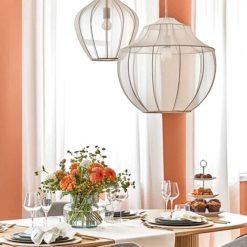 Alternative view of Minimalist Fabric Chandelier Kitchen Living Room Light