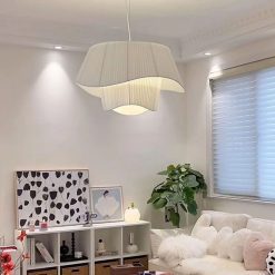Alternative view of Nordic Minimalist Fabric Pendant Lights Living Dining Room Bedroom