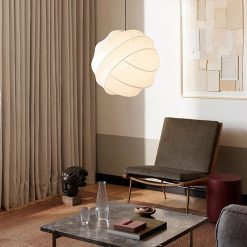 Alternative view of Nordic Wabi Sabi Silk Lampshade, Kitchen Pendant Light