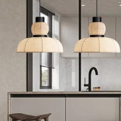 Alternative view of Fabric Pendant Light Restaurant Kitchen Living Room Light Fixtures
