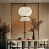 Nordic Minimalist Silk Lampshade Wabi Sabi Chandelier