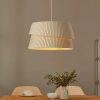 Minimalist Fabric Pendant Lights, Wabi Sabi Fabric Lampshade Hanging Light