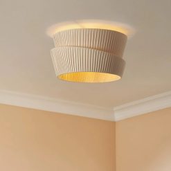 Alternative view of Ceiling Fabric Pendant Lights, Wabi Sabi Fabric Lampshade