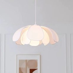 Alternative view of Flower Fabric Pendant Light, Fabric Lampshade Kitchen Diningroom